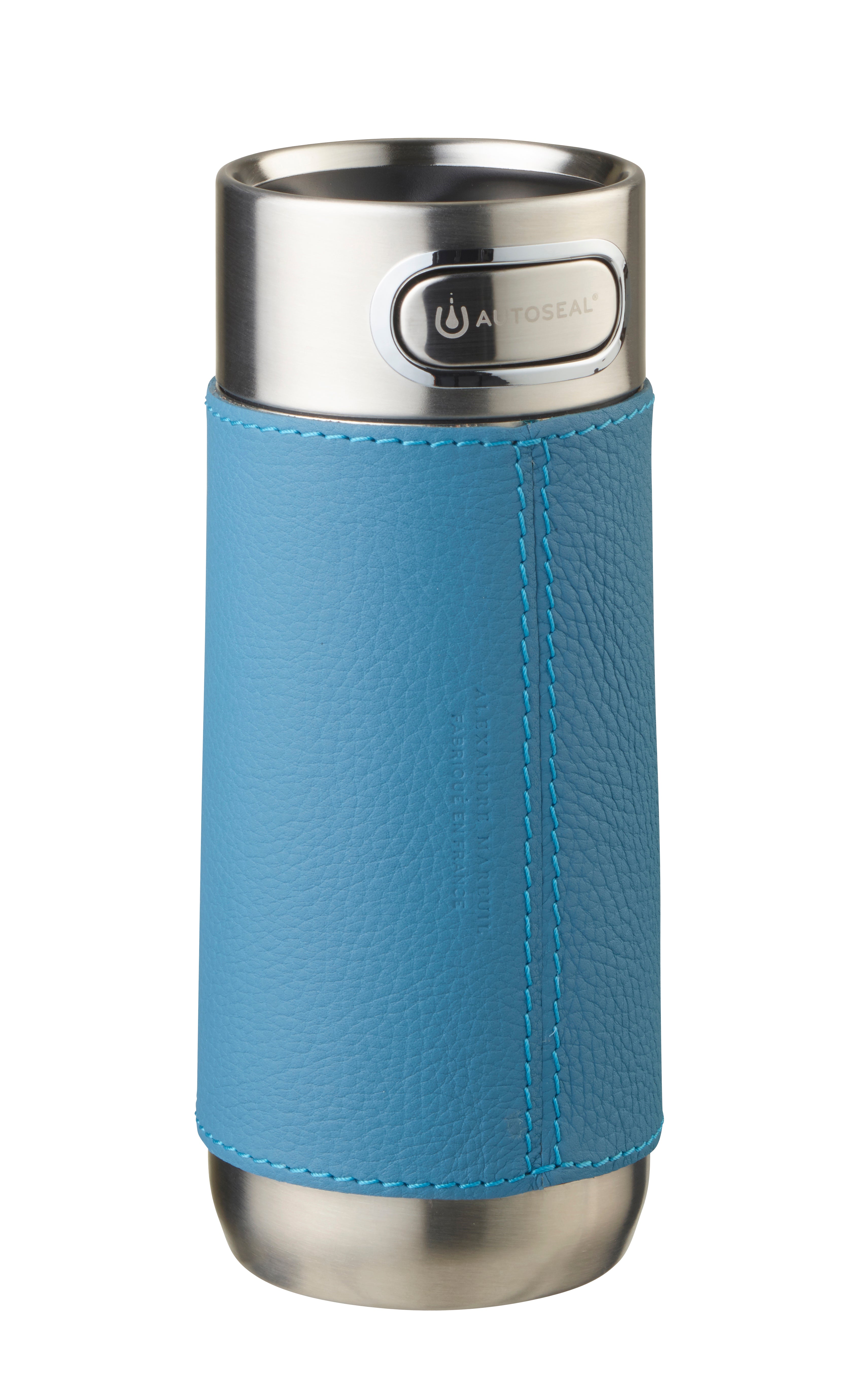 Mug isotherme gainé cuir
