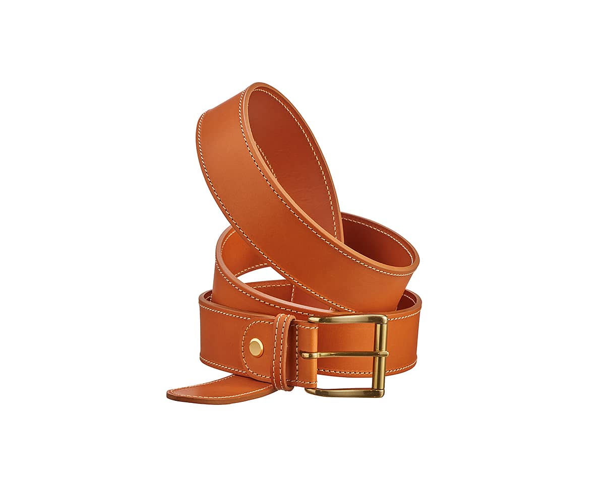 Ceinture réglable 4 cm laiton