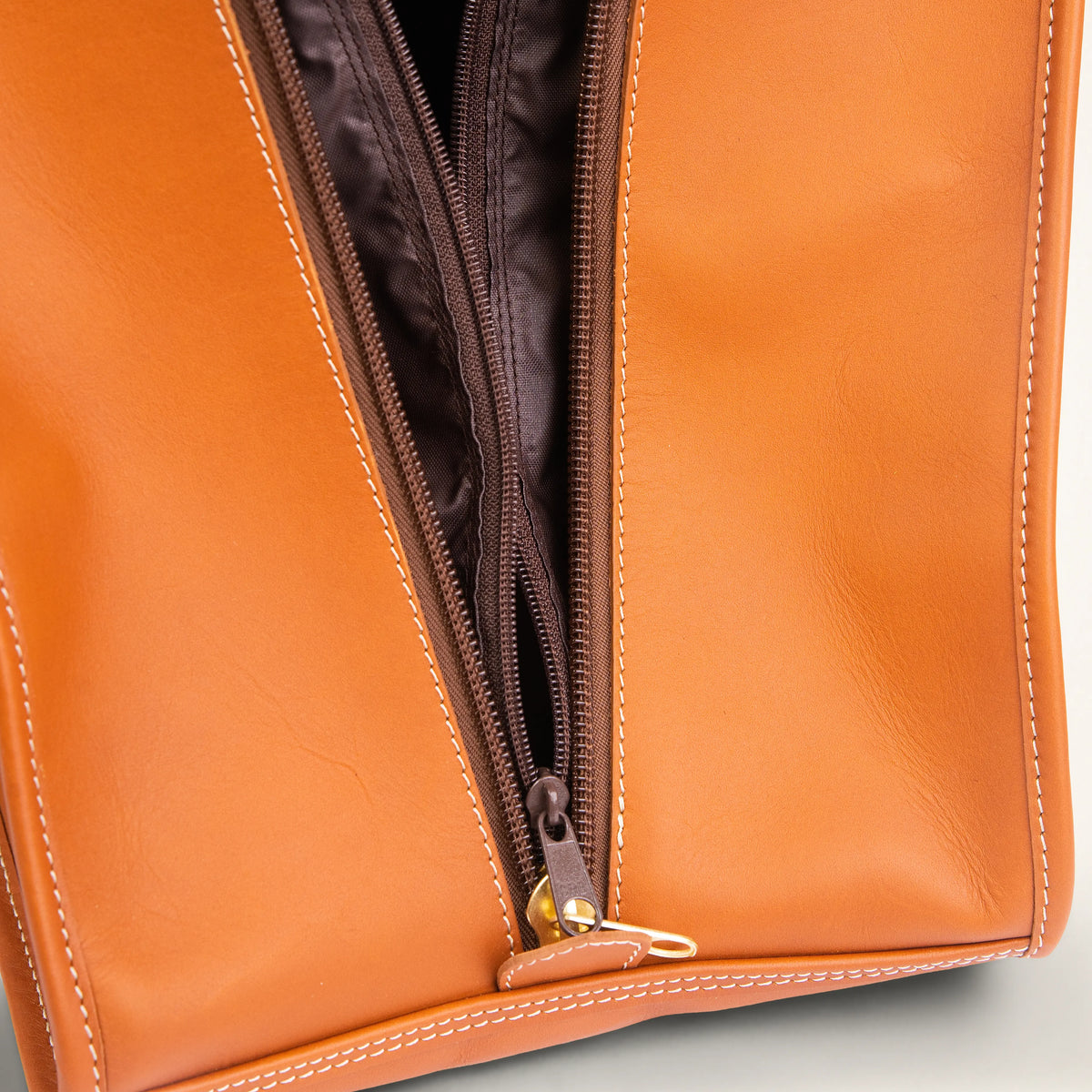Leather boot bag