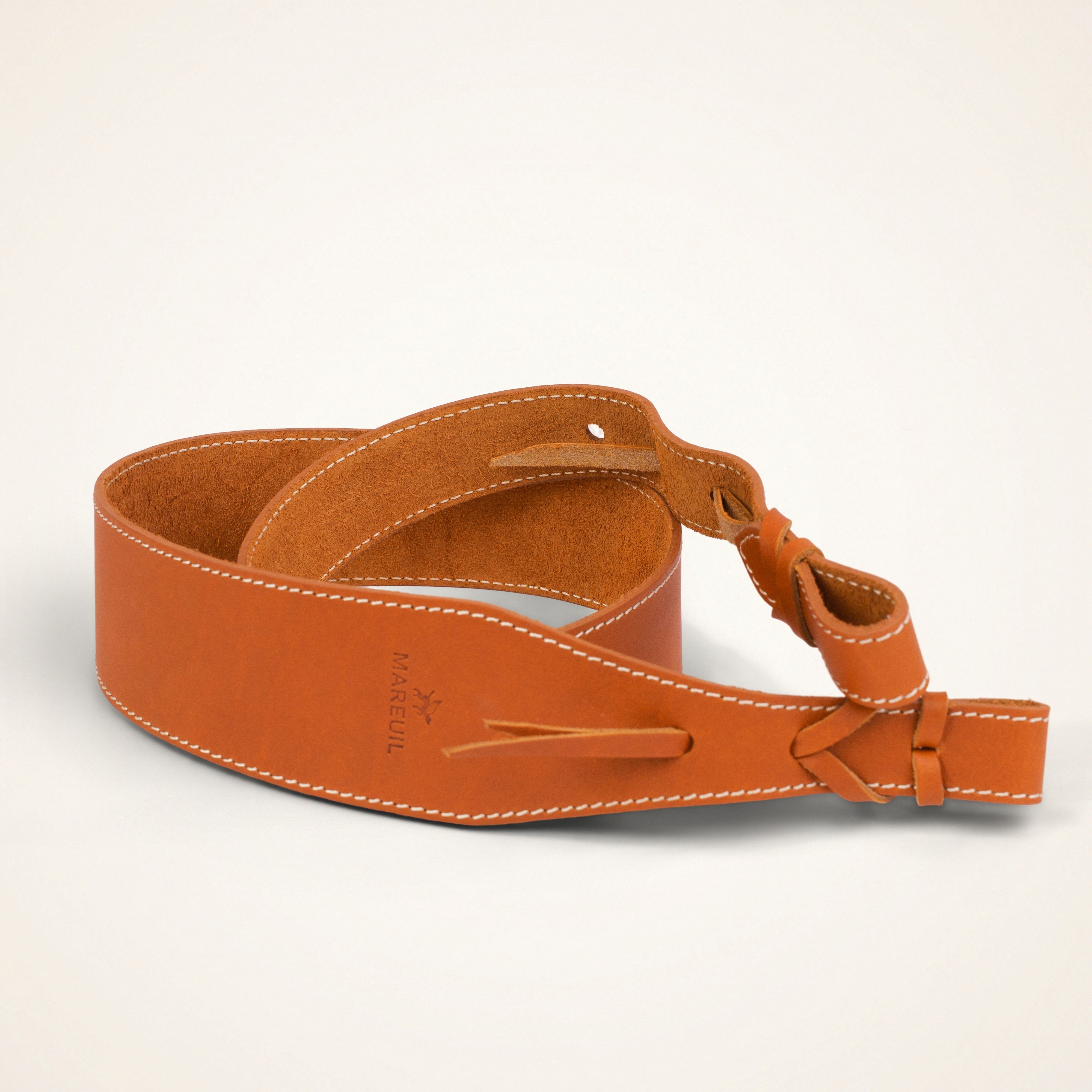 Bretelle cobra en cuir