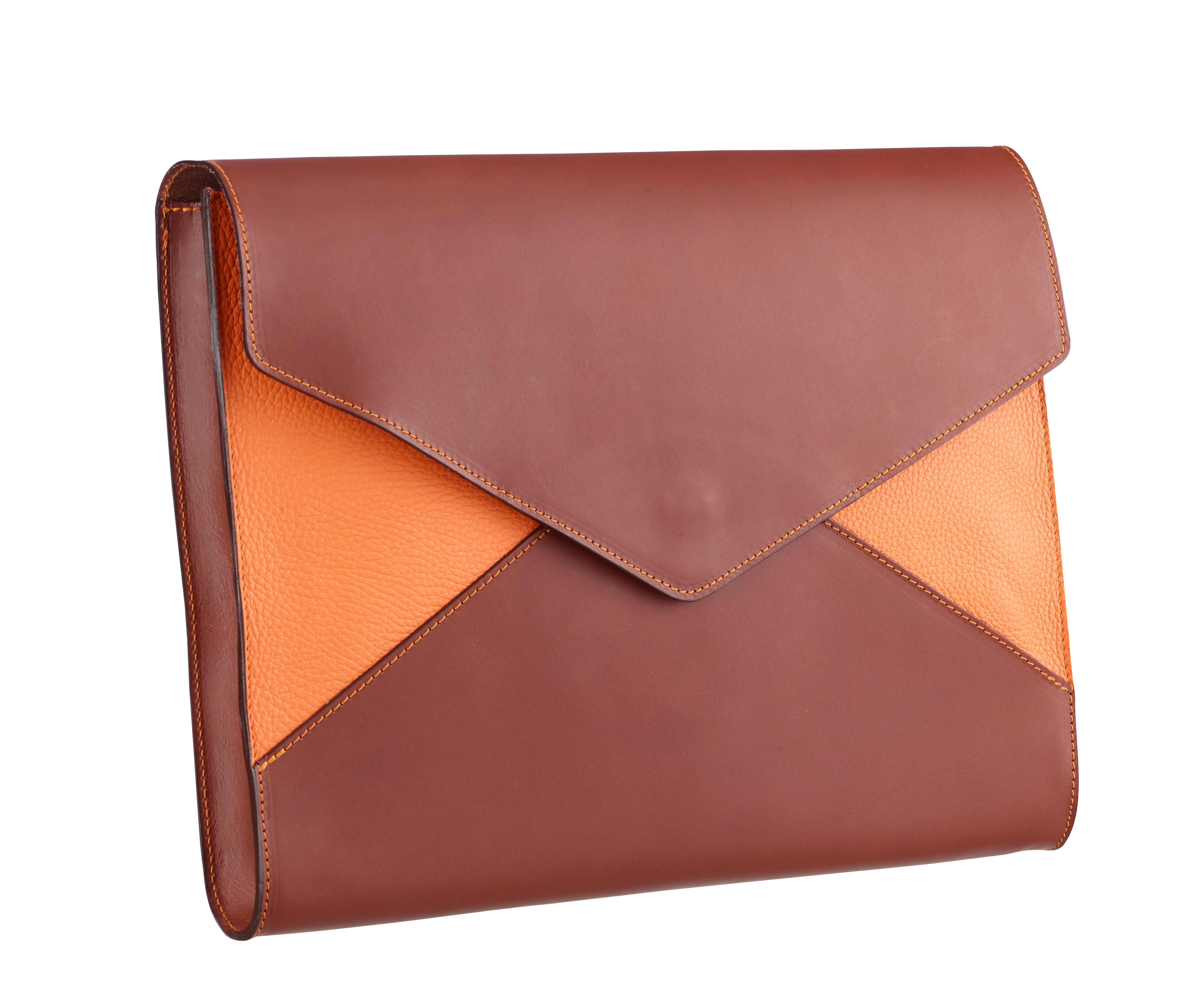 Pochette cuir format enveloppe A4