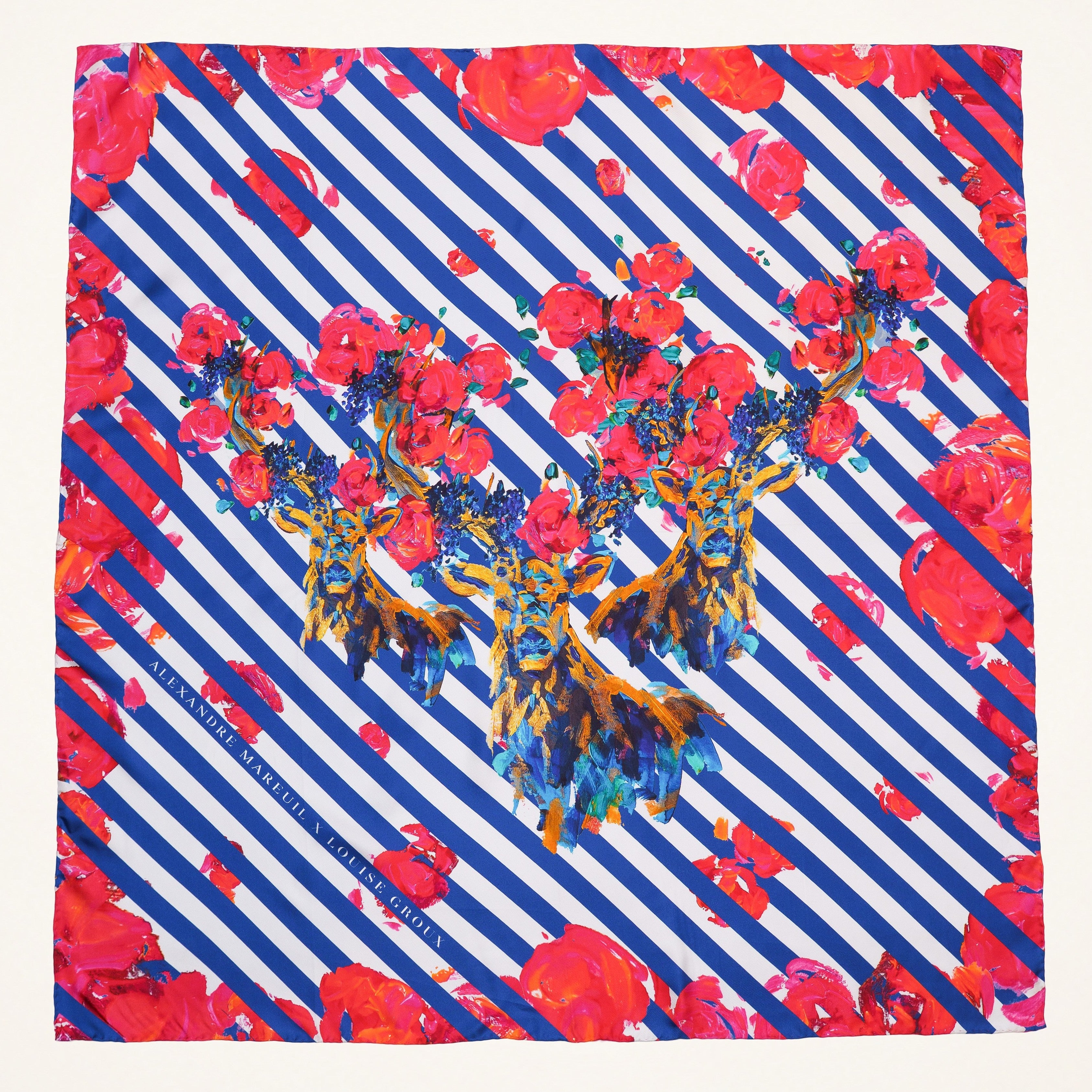Foulard soie carré 90 cm