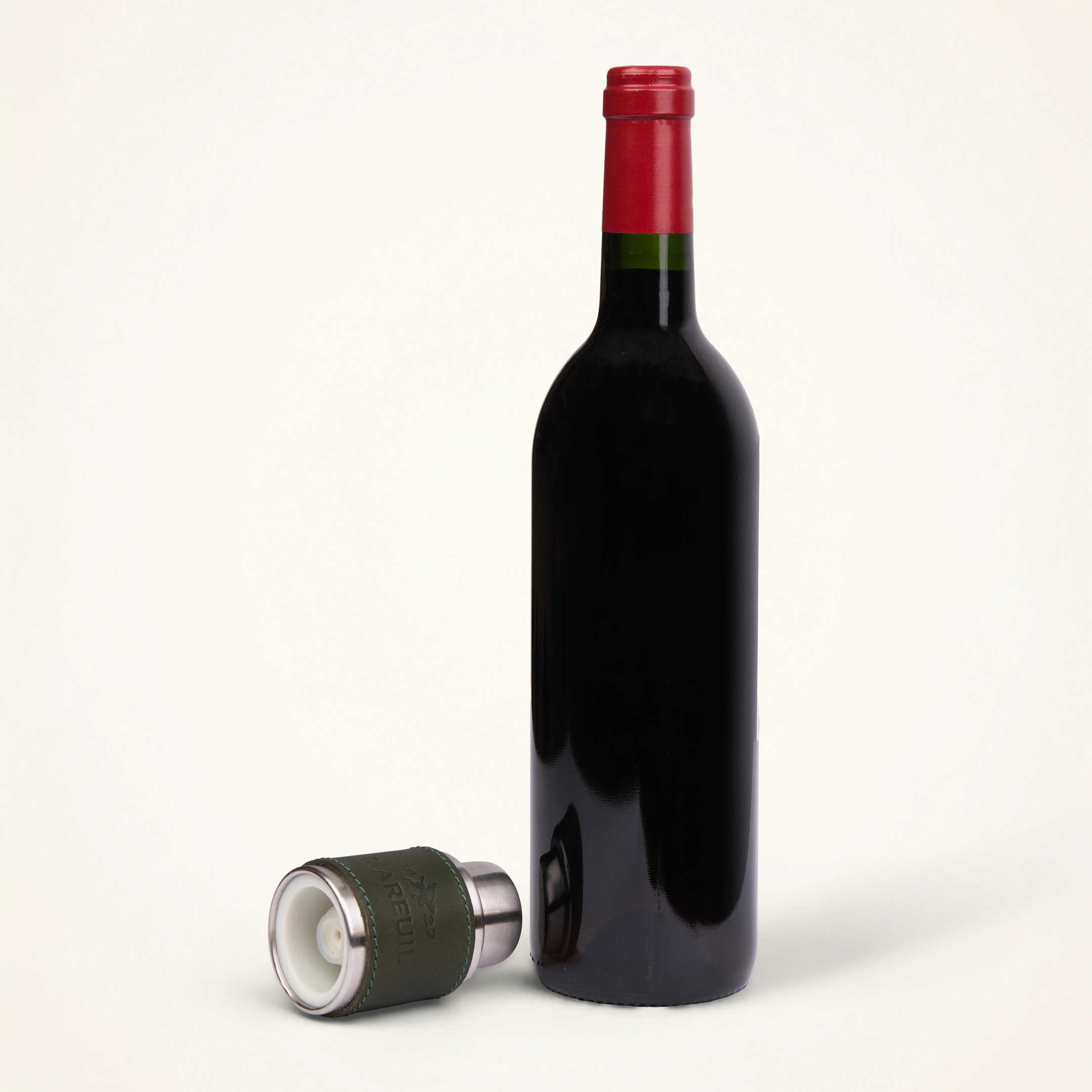 Leather Air Pump Stopper for wine bottles