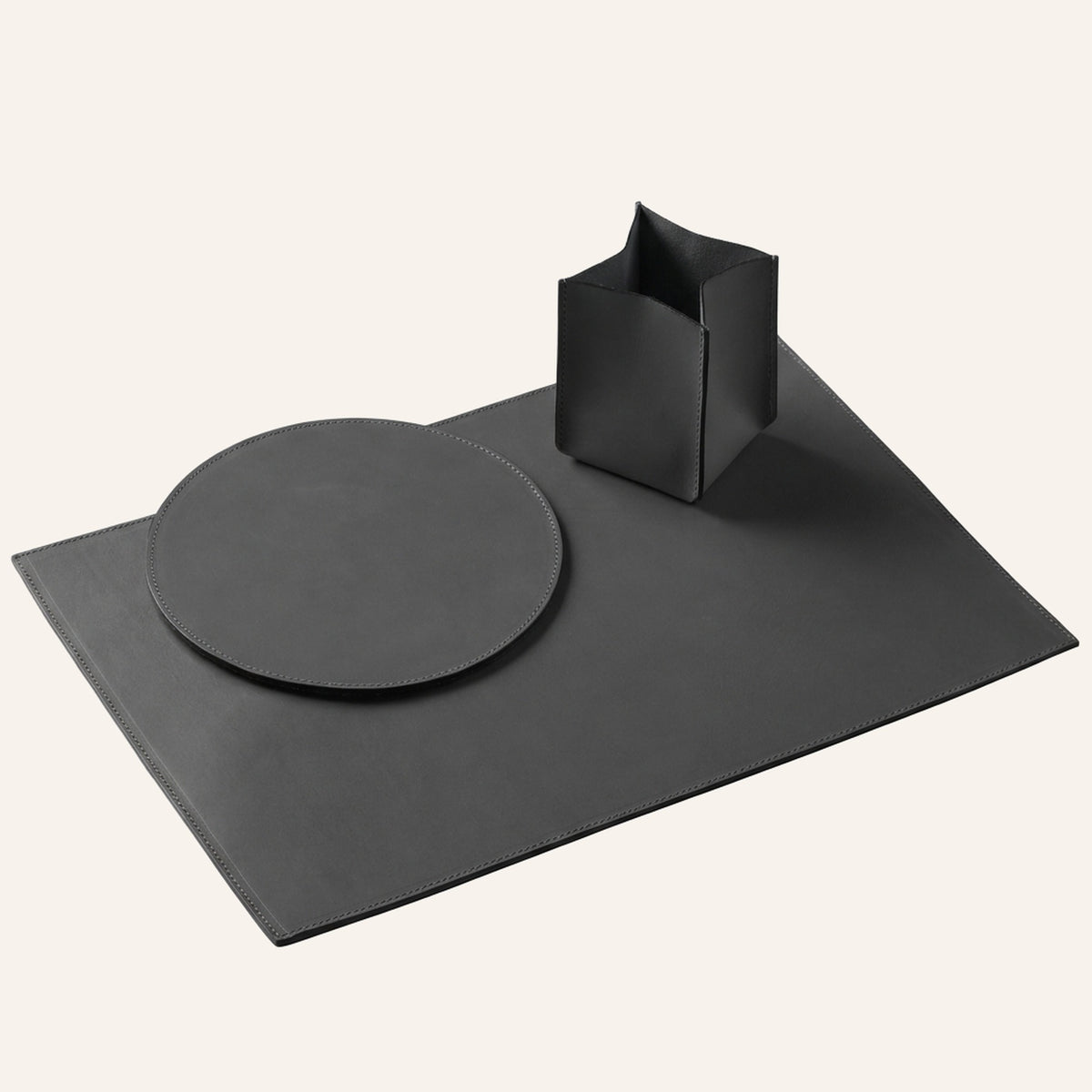 Cuir lisse Antique Noir