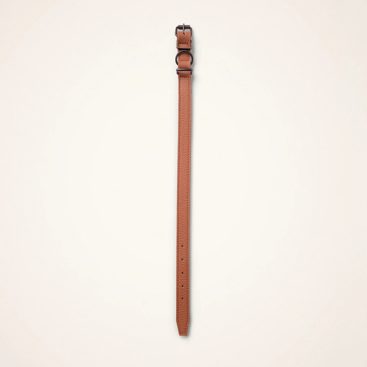 Leather-lined dog collar 30 cm