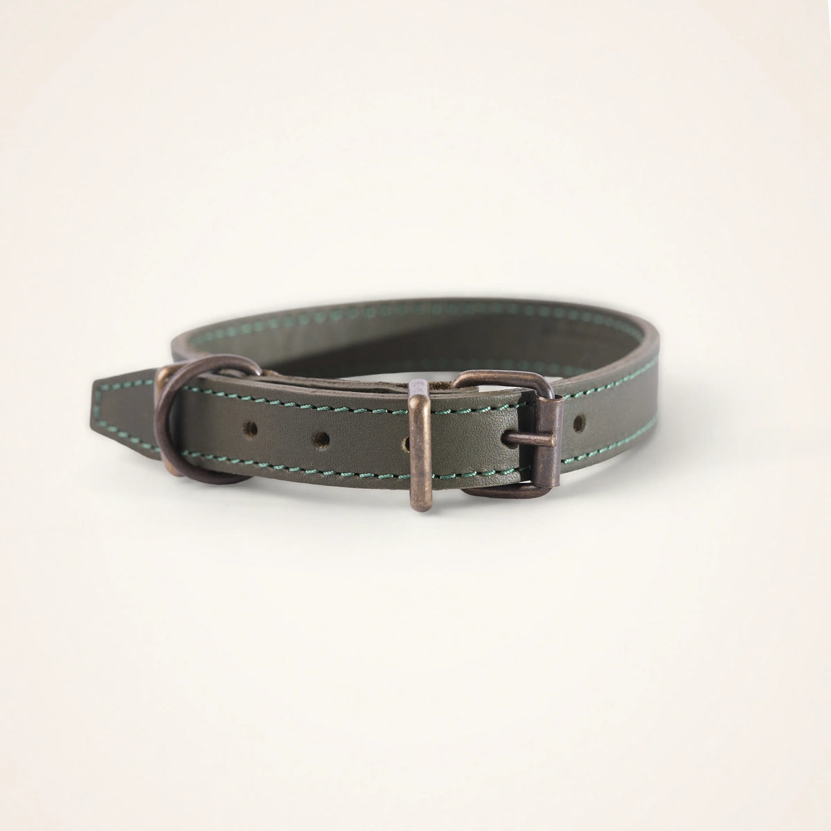 Collier cuir pour chien doublé 35 cm