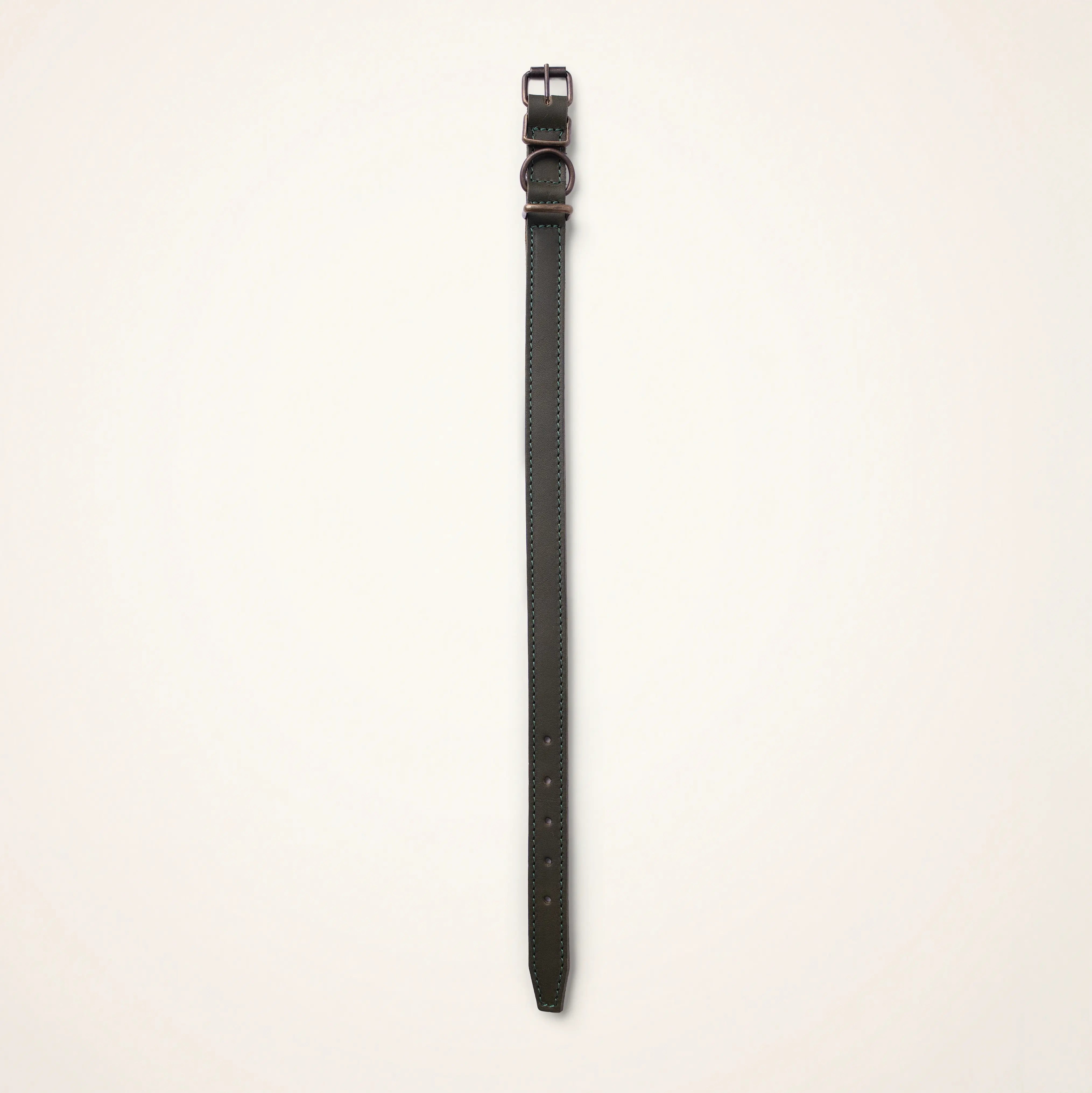 Leather-lined dog collar 30 cm