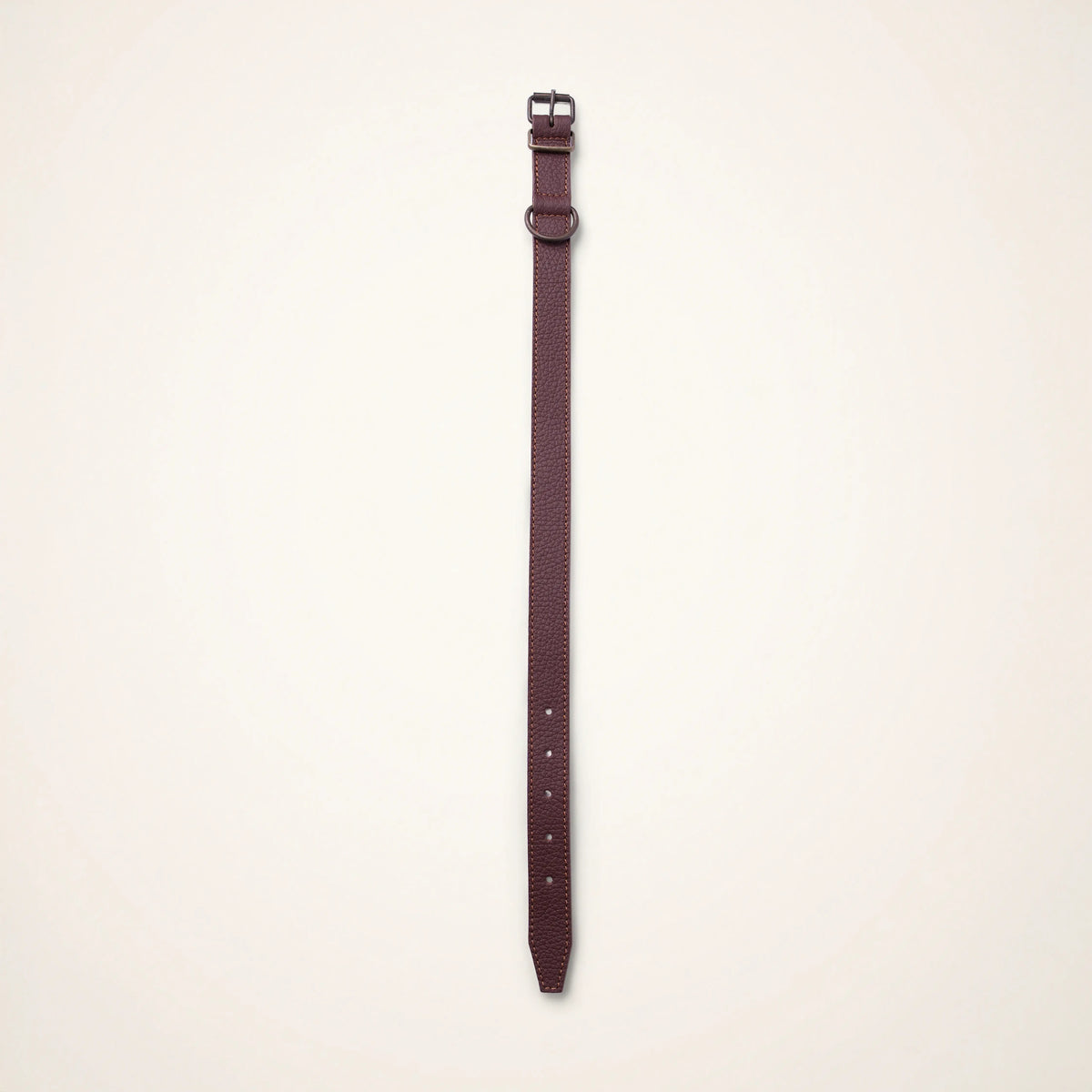 Collier cuir pour chien doublé 40 cm