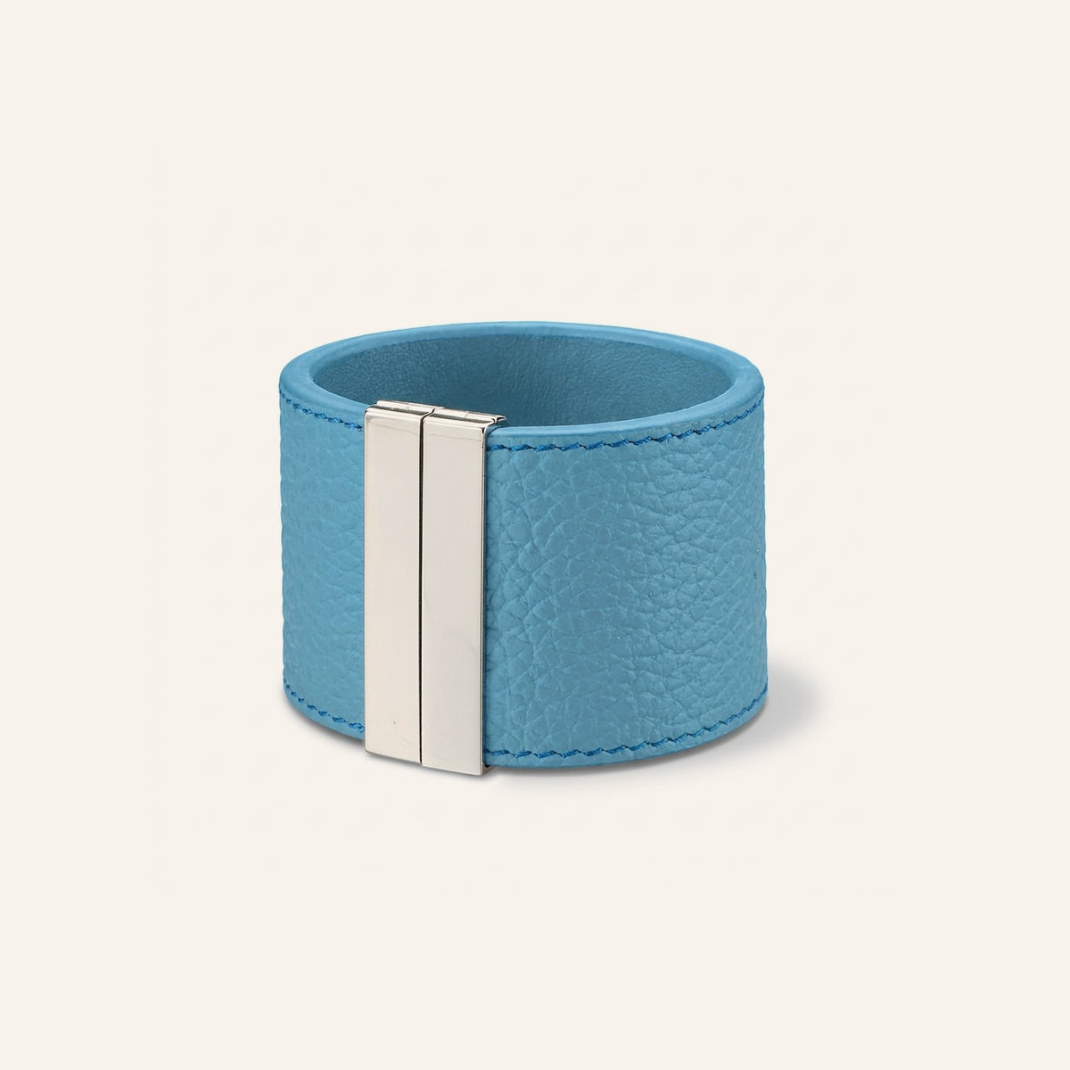 Cuir grainé Taurillon Bleu clair