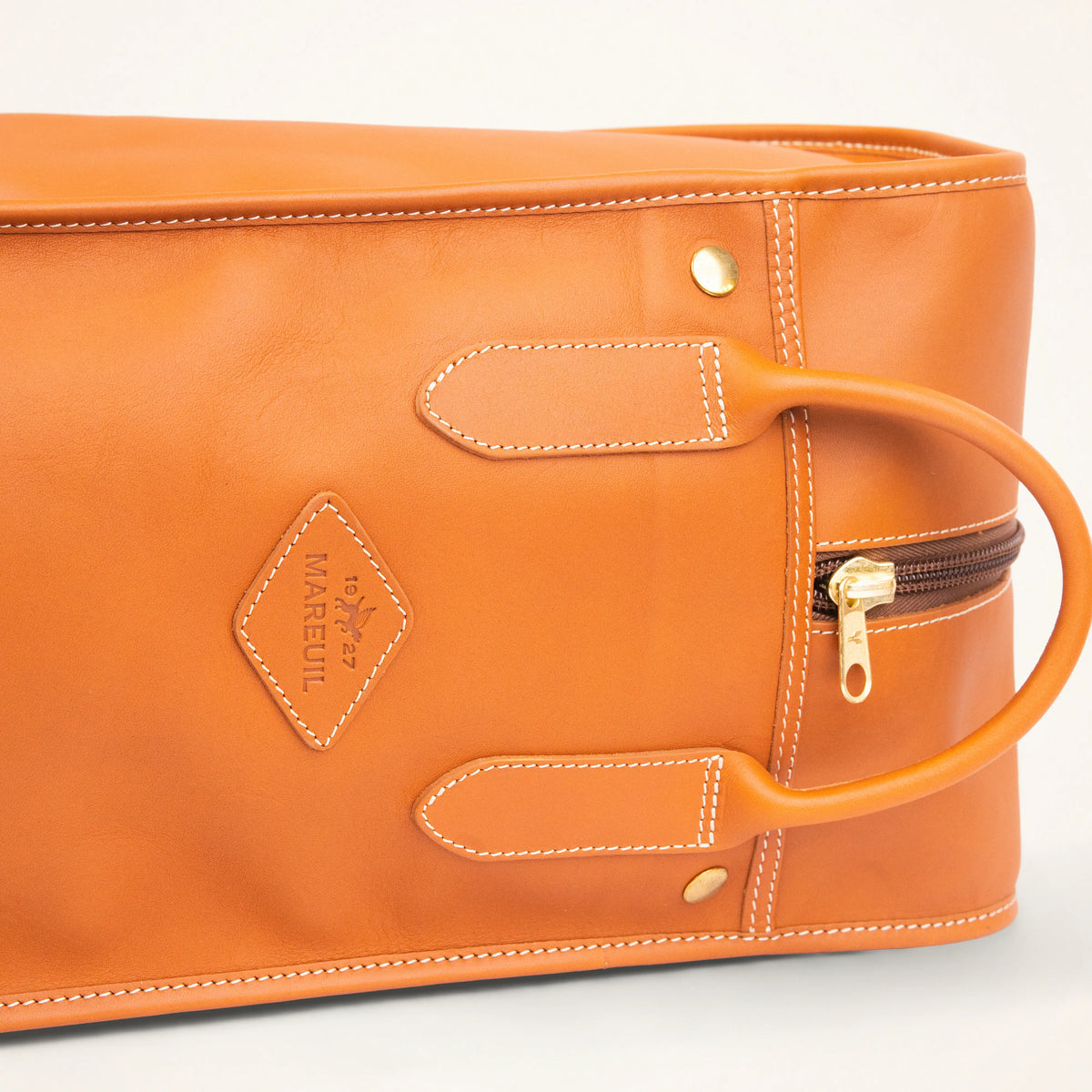 Leather boot bag