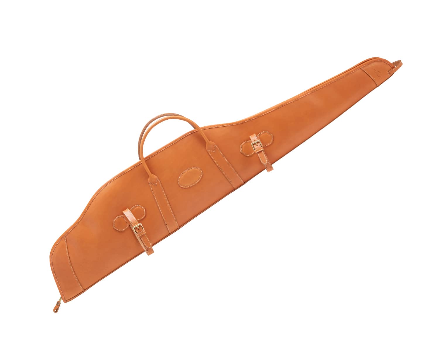 Fourreau carabine trépied cuir lisse Antique Naturel