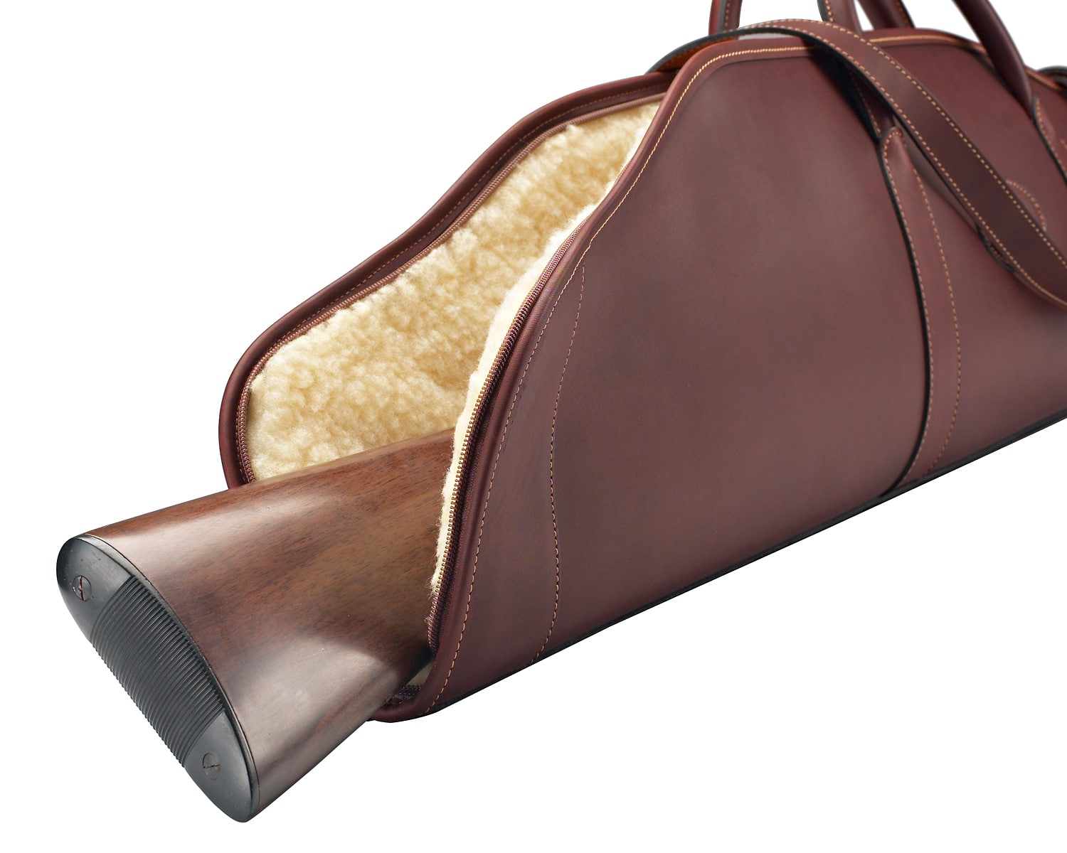 Fourreau carabine toile ou cuir doublé avec fermeture éclair pour lunette montée