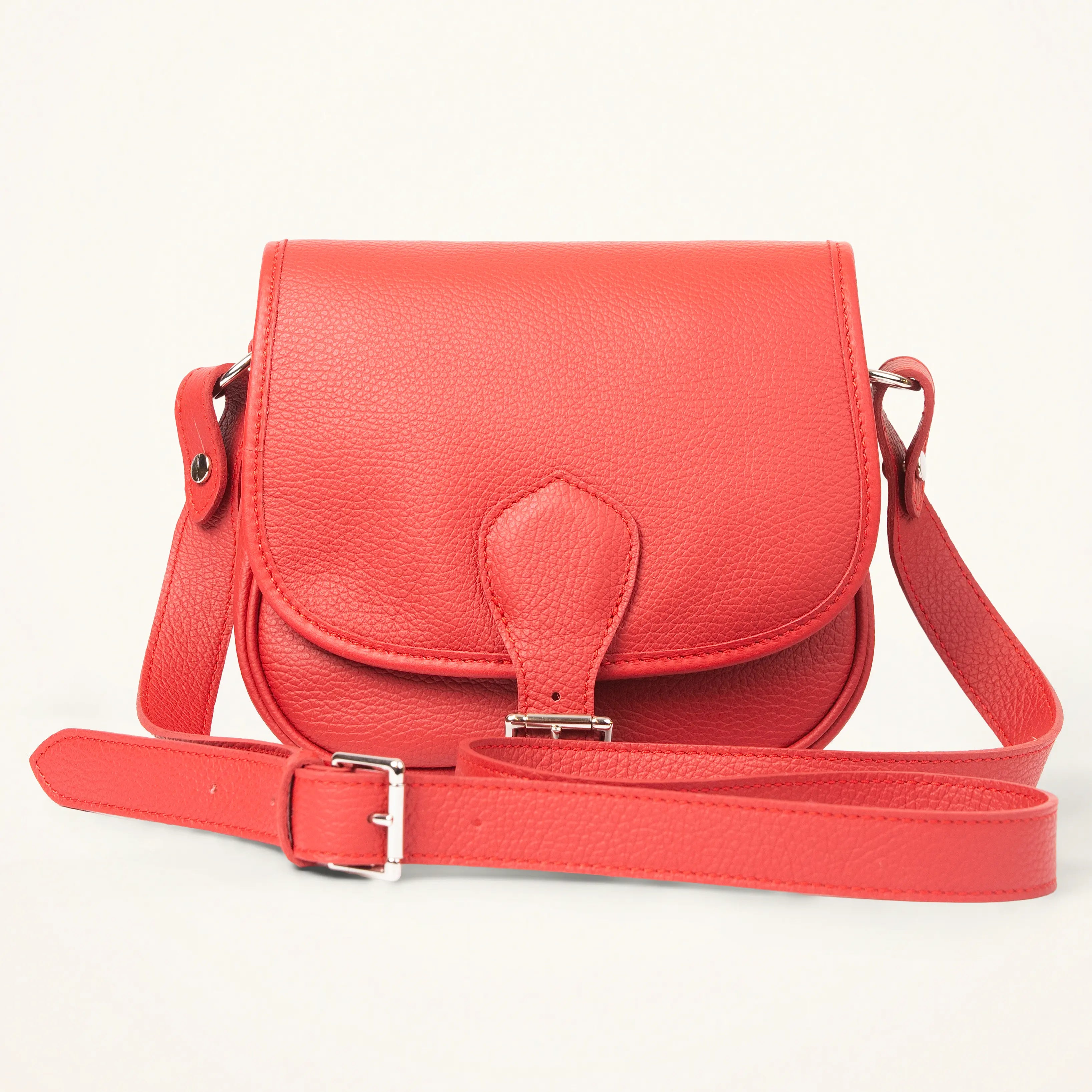 Violette leather handbag