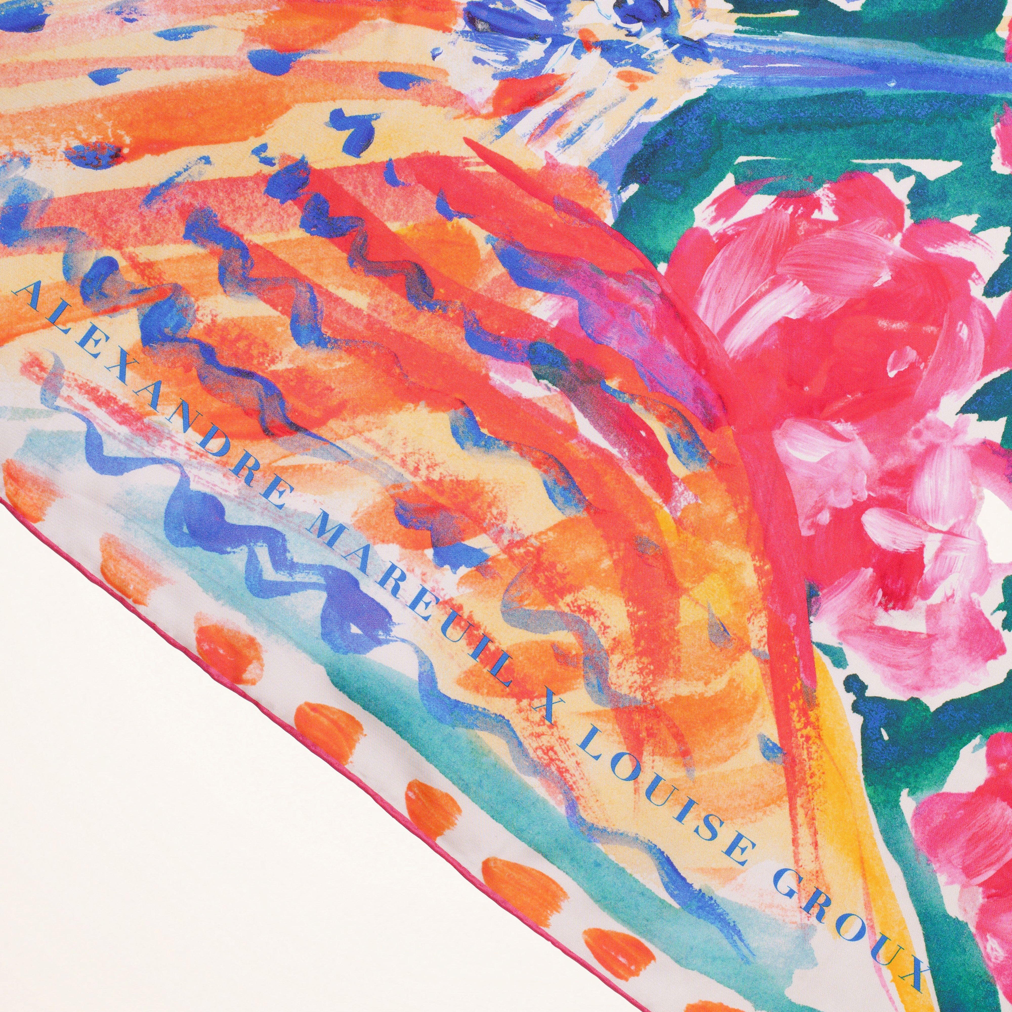 Foulard soie carré 90 cm
