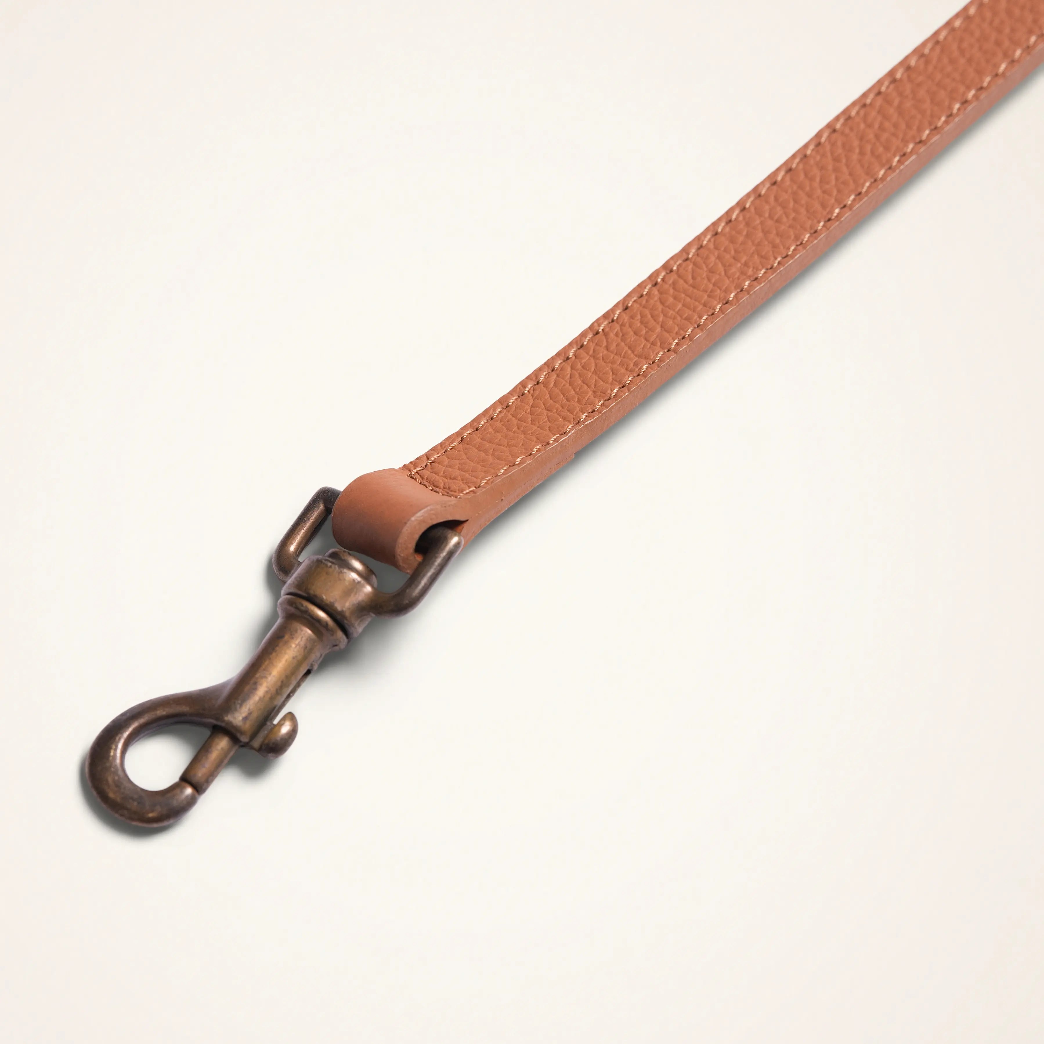 Correa de cuero de 95 cm con mosquetón