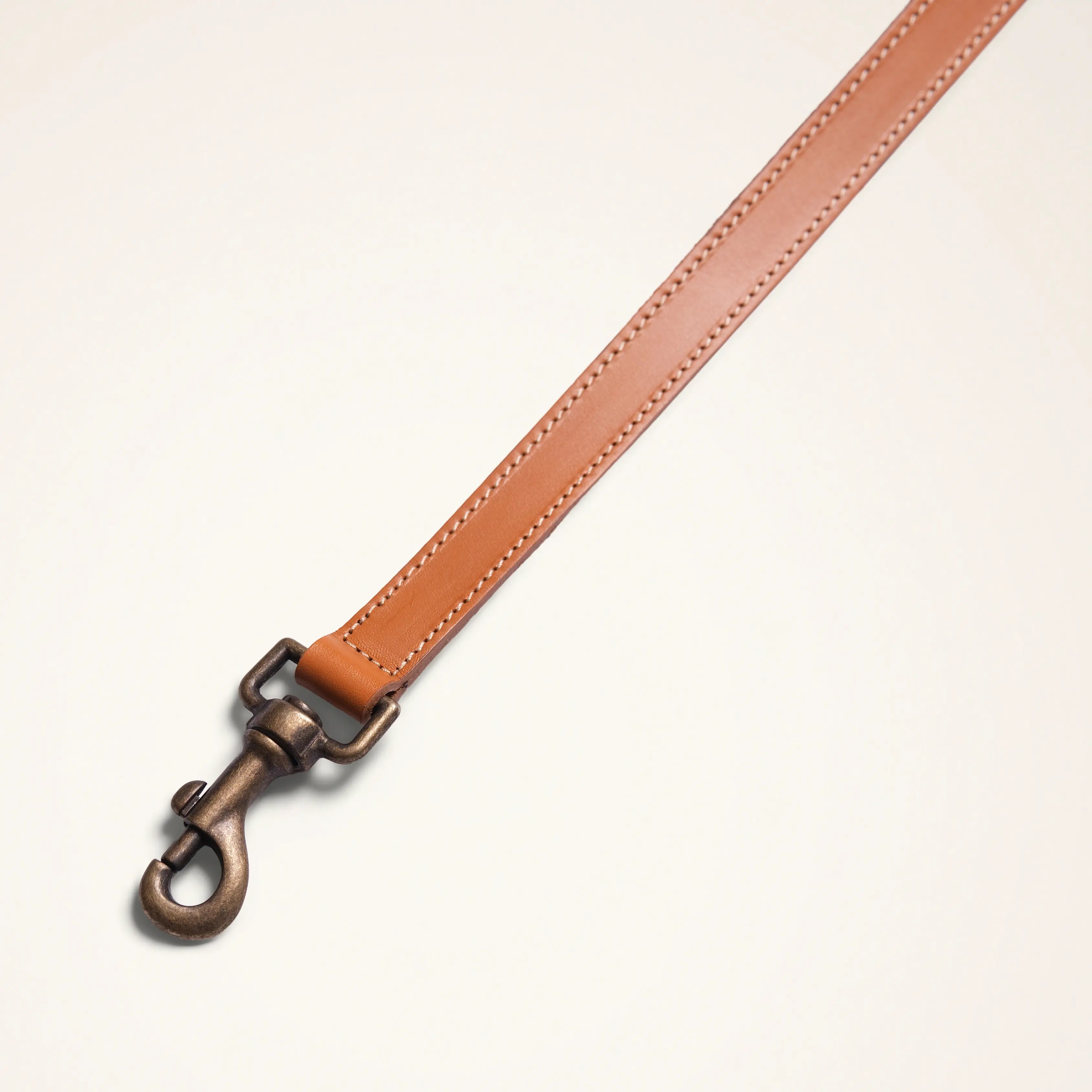 Correa de cuero de 95 cm con mosquetón