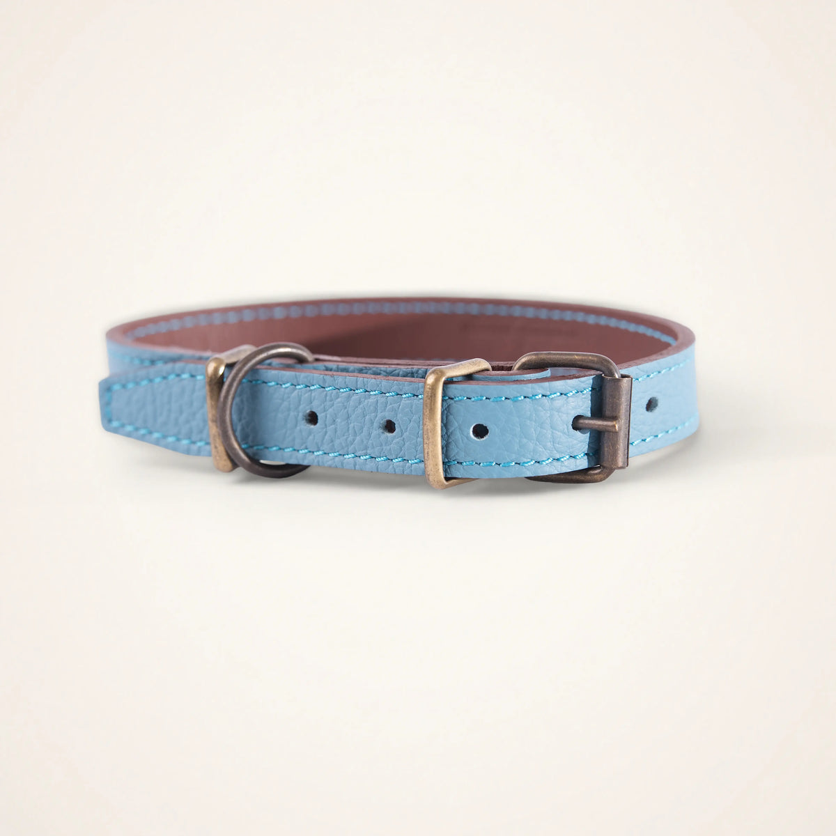 Collier cuir pour chien doublé 30 cm