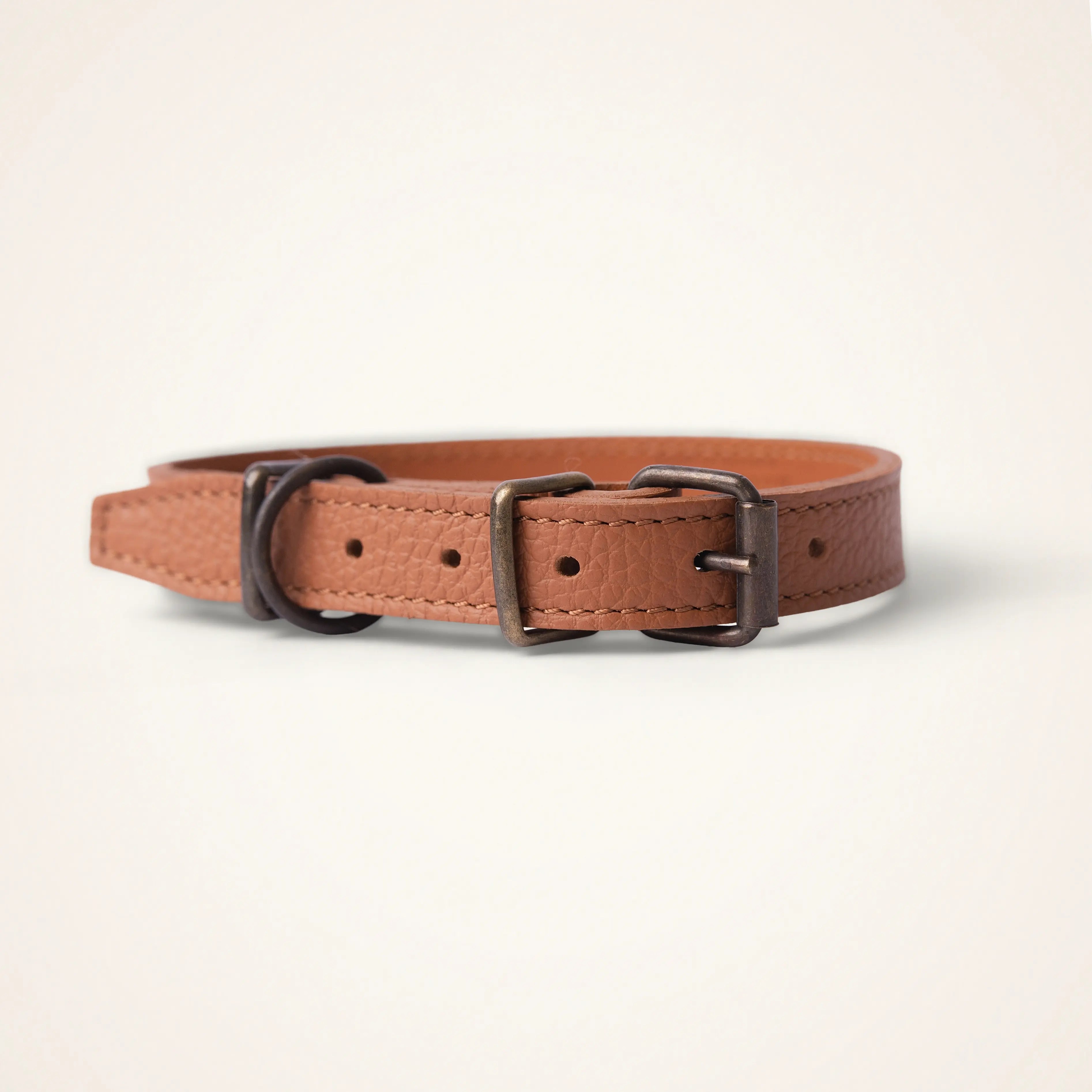 Collier cuir pour chien doublé 30 cm