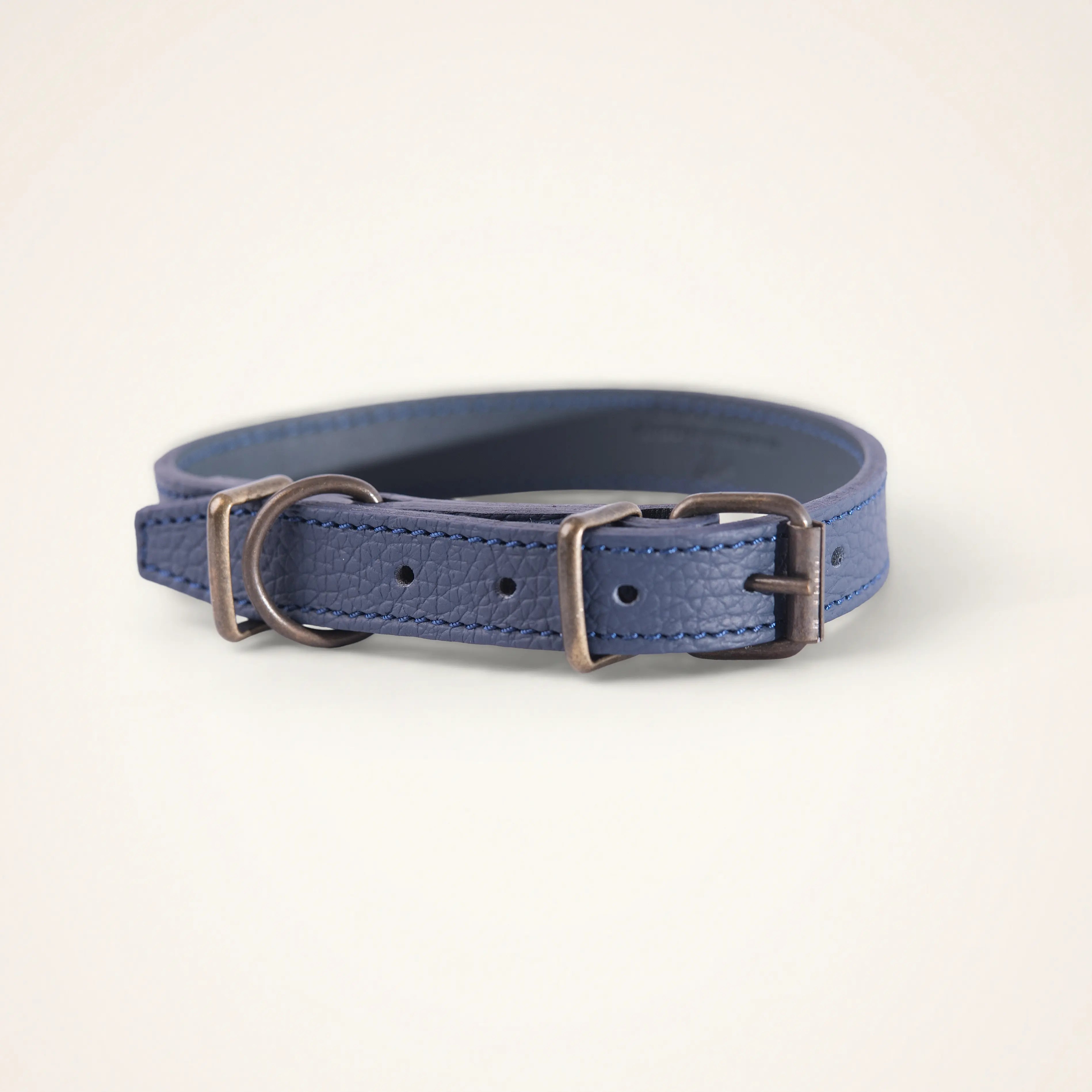 Leather-lined dog collar 30 cm