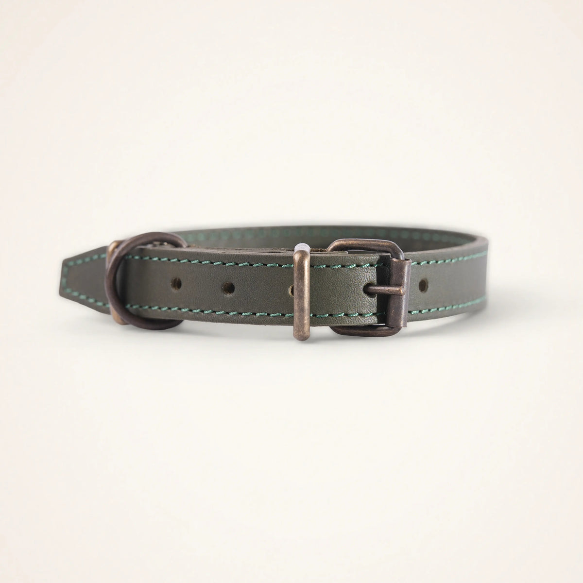 Leather-lined dog collar 30 cm
