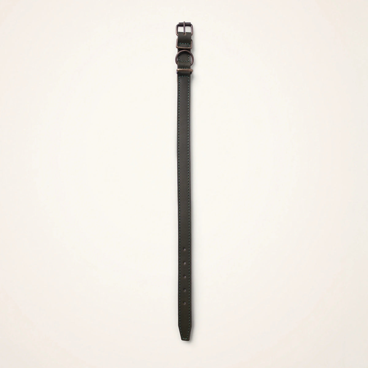 Leather-lined dog collar 30 cm