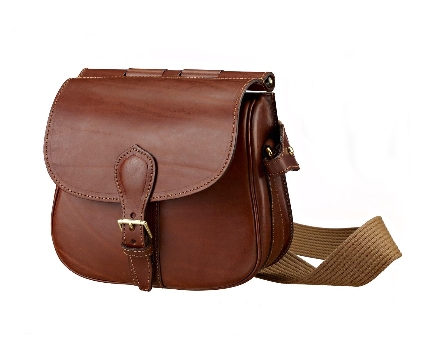 Musto Canvas/Leather Cartridge Bag in Brown